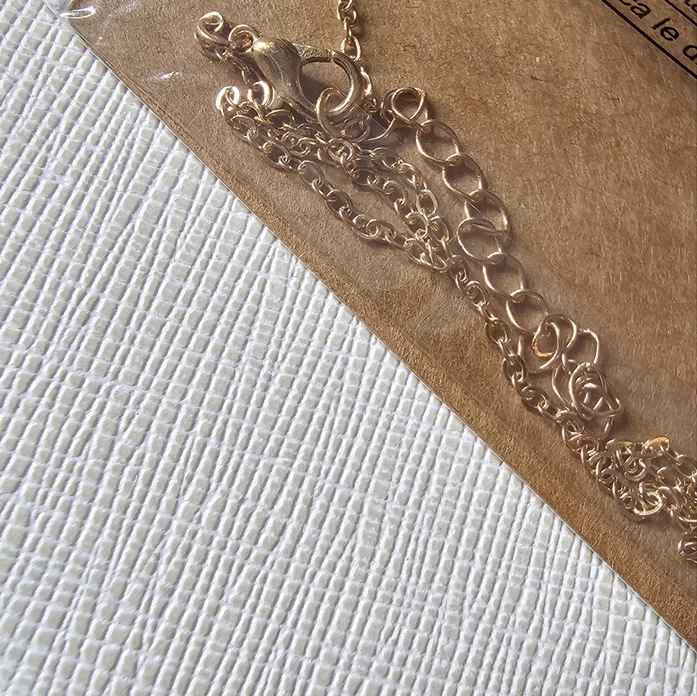 Scorpio Zodiac Sign Necklace , Gold, 16” chain - Picture 2 of 3